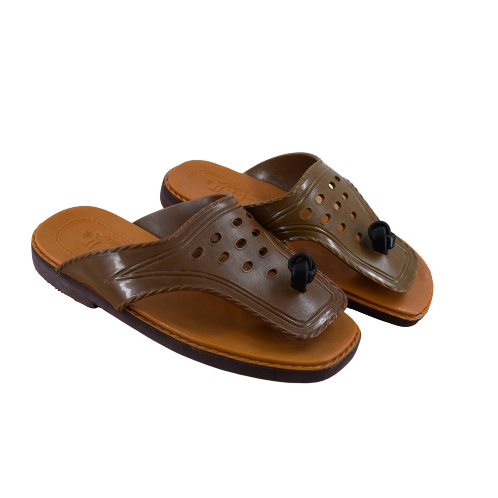 Lily Japan Benher Brown Thong Sandals Comfort Slides Slippers Size 8